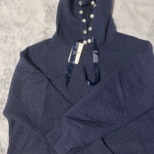 Simply Southern Navy Crop Top Hoodie